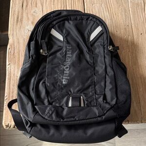 Patagonia Black Backpack with White Accents